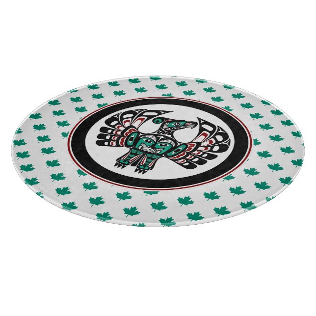 Native American Red Black Haida Art Thunderbird (Hörn)