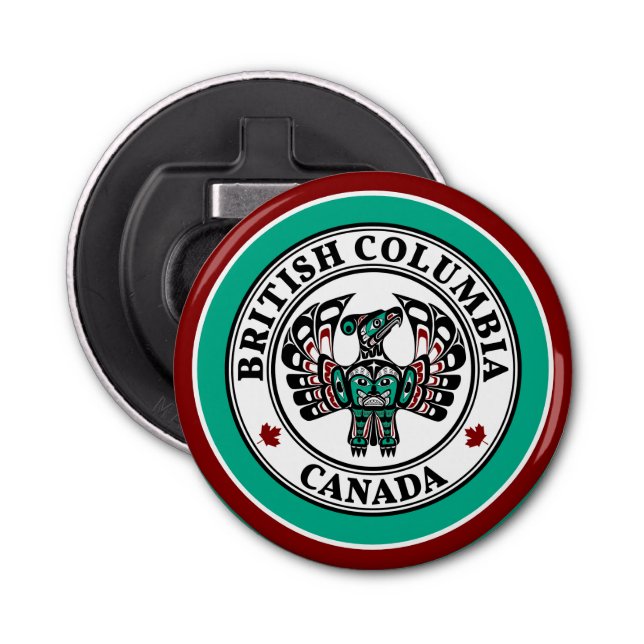 Native American Red Black Haida Art Thunderbird Flasköppnare (Framsidan)