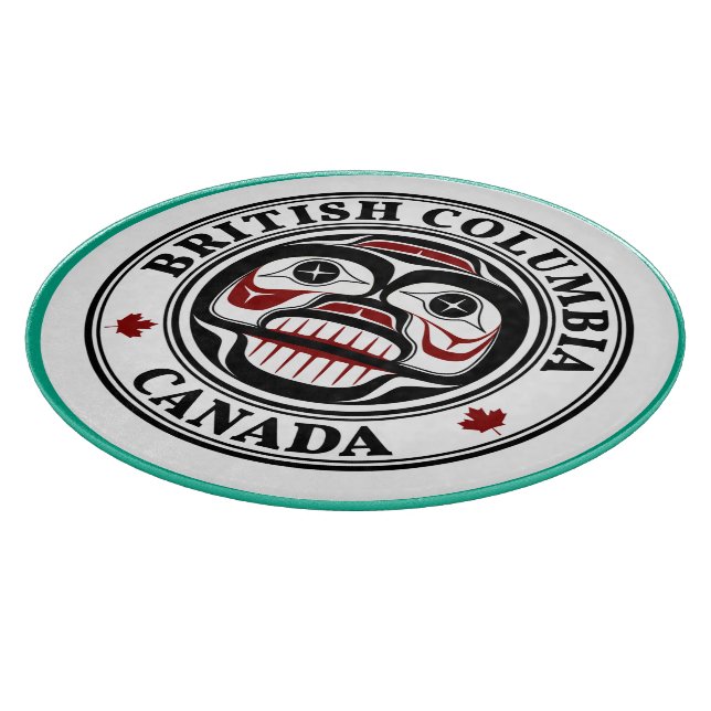 Native American Red Black Haida Art Weeping skalle (Hörn)