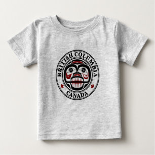 Native American Red Black Haida Art Weeping skalle T Shirt