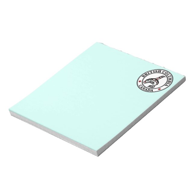 Native American Red Black Haida Orca Killer Whale Anteckningsblock (Roterad)