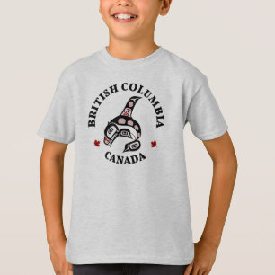 Native American Red Black Haida Orca Killer Whale T Shirt