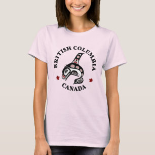 Native American Red Black Haida Orca Killer Whale T Shirt