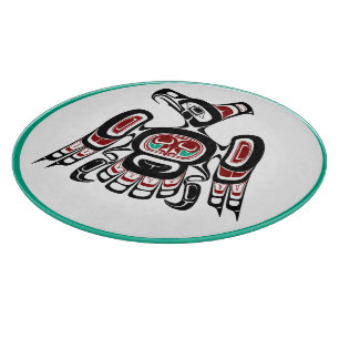 Native American Red Black Kaigani Thunderbird