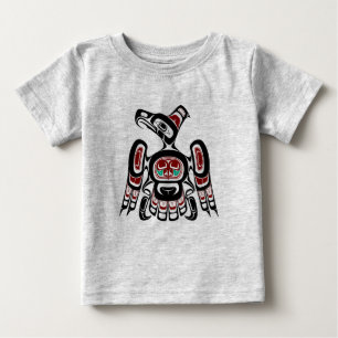 Native American Red Black Kaigani Thunderbird T Shirt