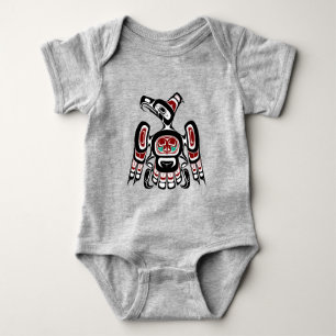 Native American Red Black Kaigani Thunderbird T Shirt