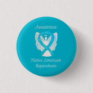 Native American Reparations Awareness Ribbon Stift Knapp