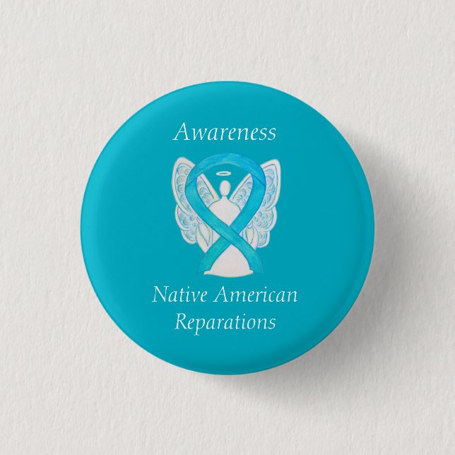 Native American Reparations Awareness Ribbon Stift Knapp (Framsida)