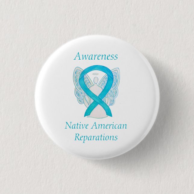 Native American Reparations Awareness Ribbon Stift Knapp (Framsida)