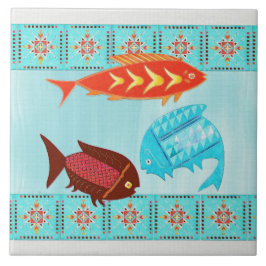 Native American River Folk BATHROOM DECOR SHOWER Kakelplatta