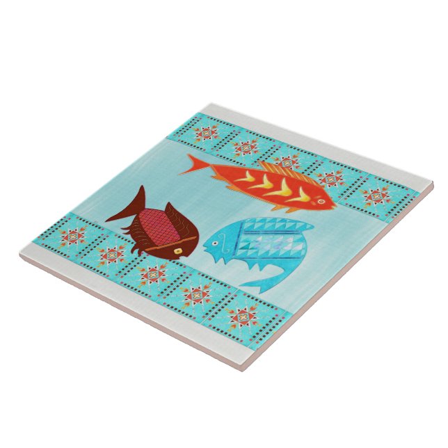 Native American River Folk BATHROOM DECOR SHOWER Kakelplatta (Sidan)