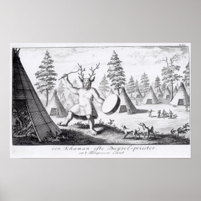 Native American Shaman Poster (Framsidan)