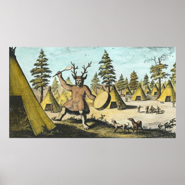 Native American Shaman Poster (Framsidan)