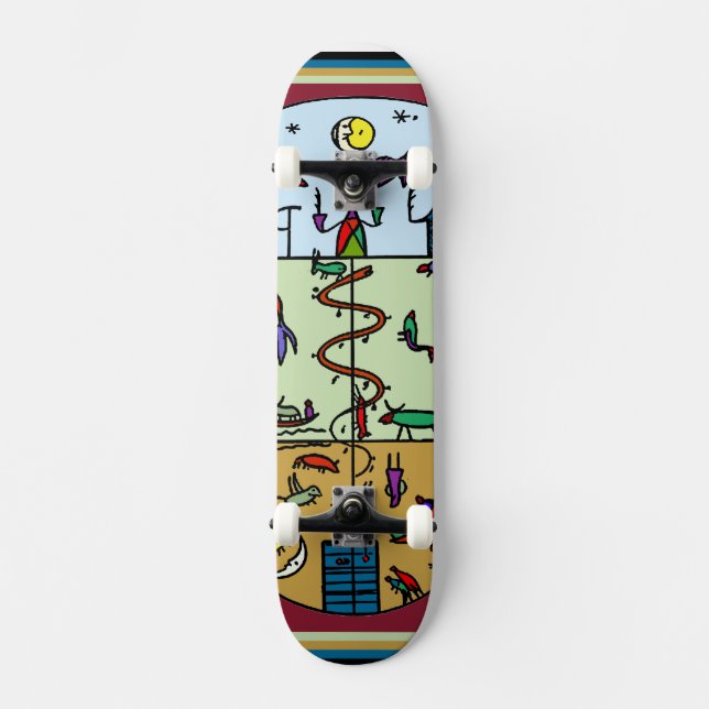 Native American Shaman Skateboard (Framsida)