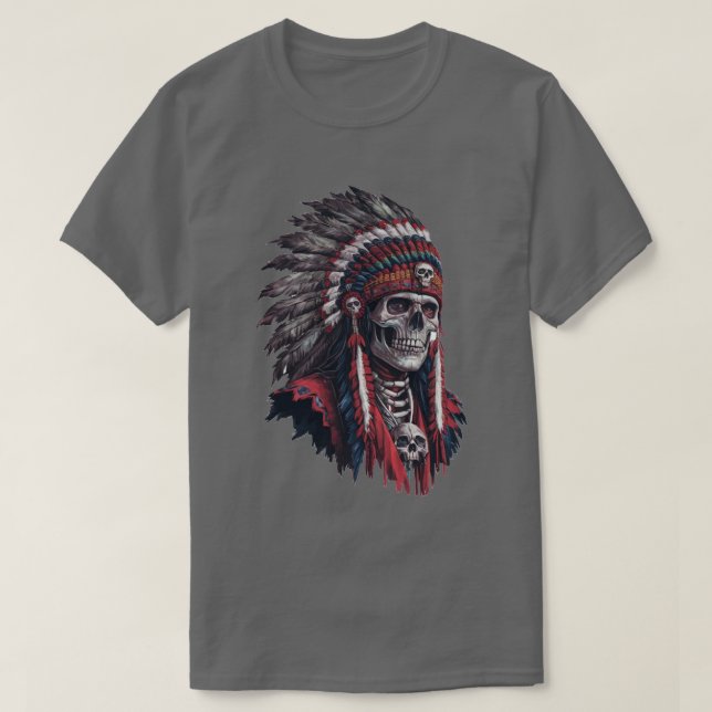 Native American Shaman T Shirt (Design framsida)