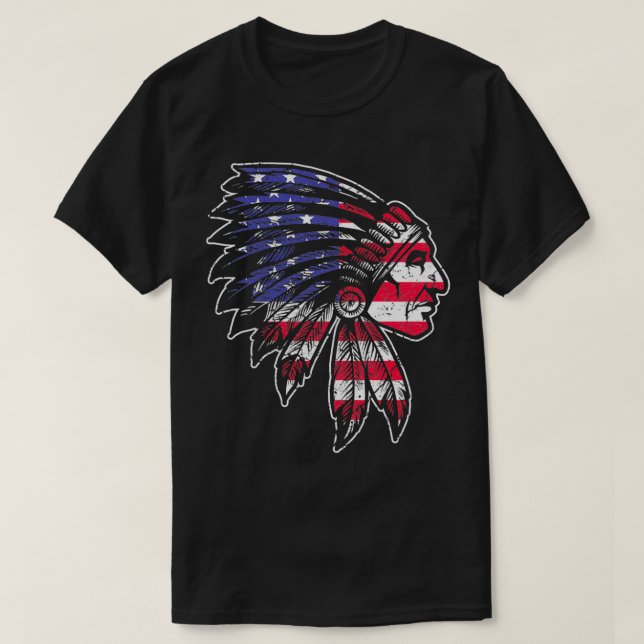 Native american skalle TShirt 1 T Shirt (Design framsida)