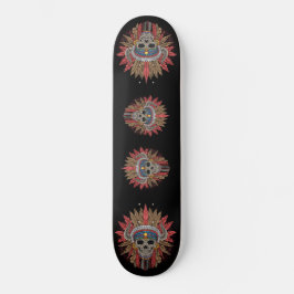 Native American Skeleton Chief Skateboard