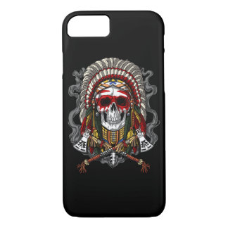 Native American Skull Indian Chief Headdress