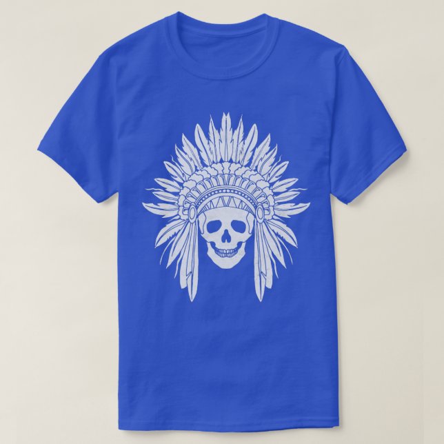Native American Skull T Shirt (Design framsida)