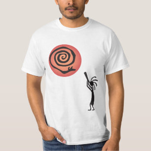Native American Snake Måne Kokopelli T-Shirt