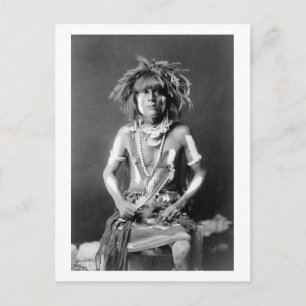 Native American Snake Priest, 1900 Vykort