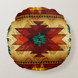 Native American Southwest Tribal Rund Kudde