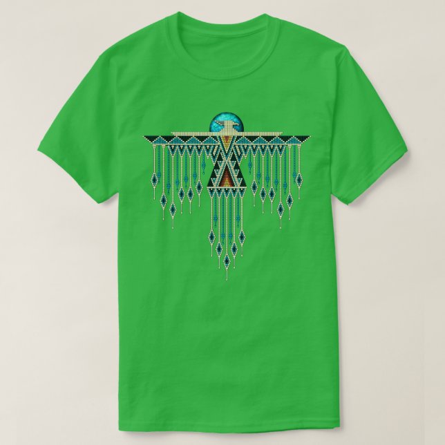 Native American SouthwestStyle Turcouise Thunderbi T Shirt (Design framsida)