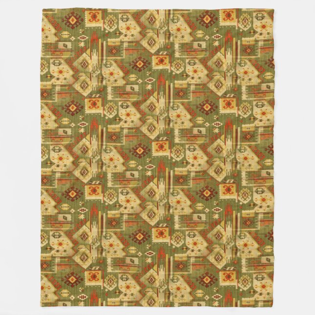 Native American-stamstruktur I + dina idéer Fleecefilt (Framsidan)