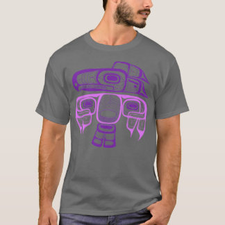 Native American Stil Art Tlingit thunderbird purp T Shirt