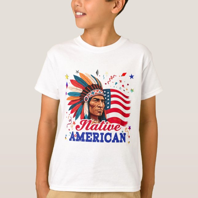 Native American T Shirt (Framsida)