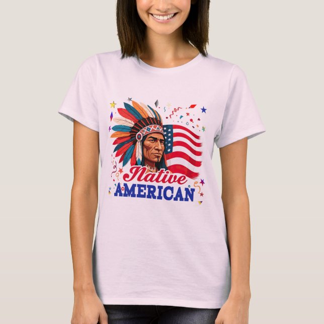 Native American T Shirt (Framsida)