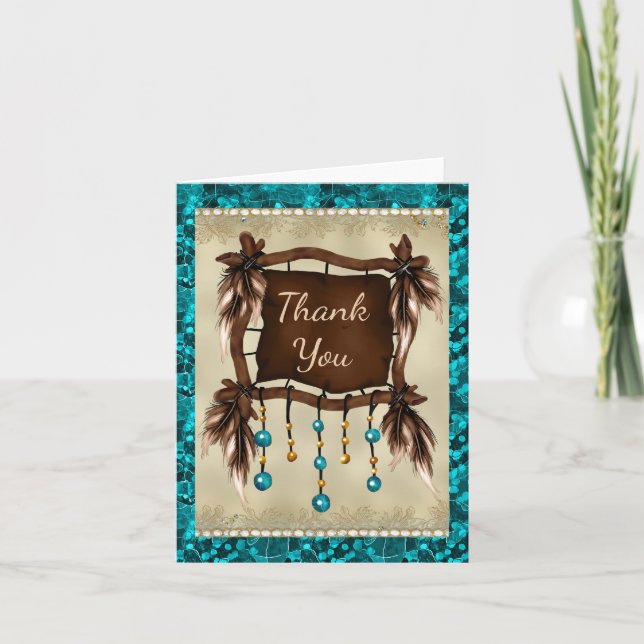 Native American Tack You Card (Framsida)
