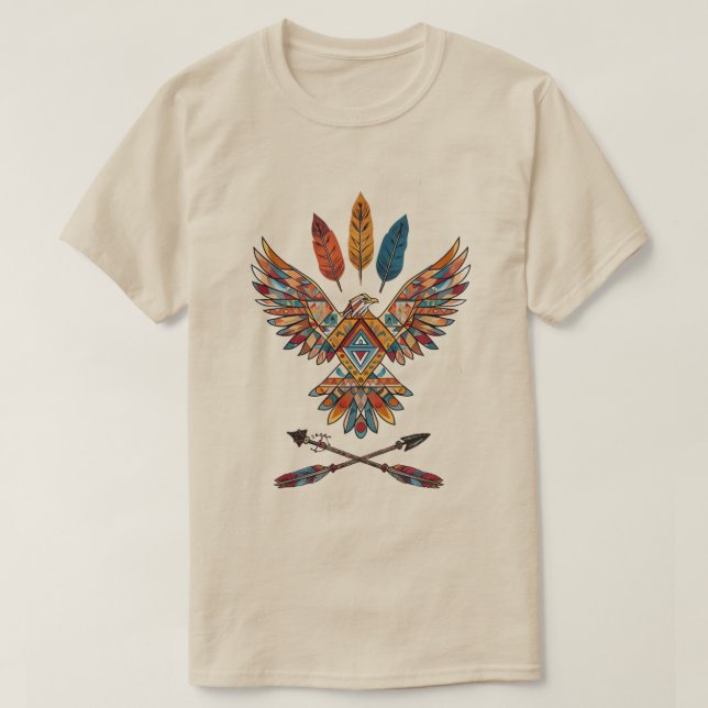 Native American Thunderbird  - Stolt urfolks-  T Shirt (Design framsida)