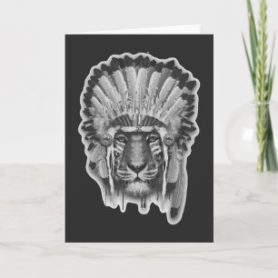 Native American Tiger Chief Kort