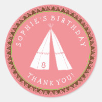 Native American Tipi Rosa Birthday