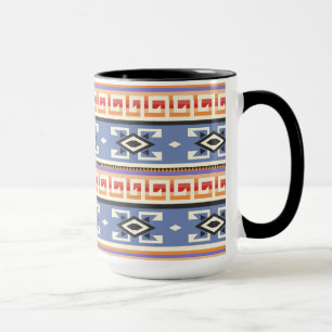 Native American Tribal Geometric Mönster Mugg