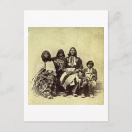 Native American Ute Family Vintage Stereoview Vykort