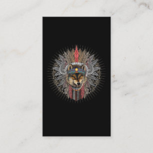 Native American Varg Art Visitkort