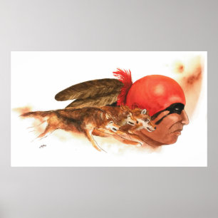 Native American Varg Klan Cherokee Indian Warrior Poster