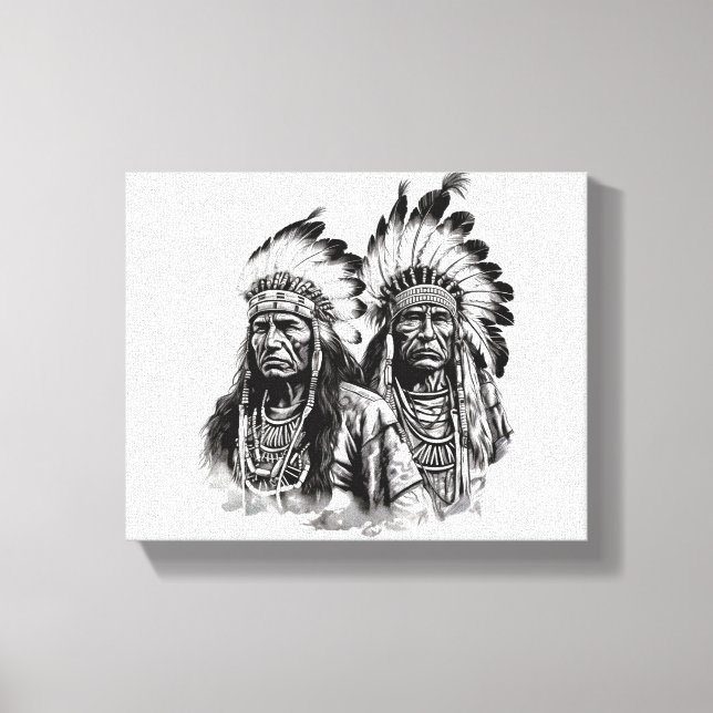 Native American Wall Art Canvastryck (Framsida)