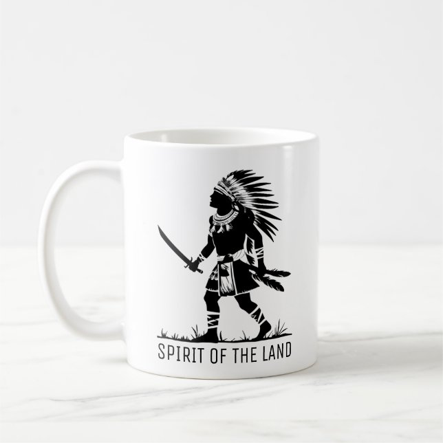 Native American Warrior Kaffemugg (Vänster)