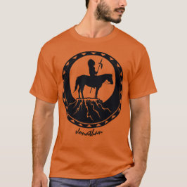 Native American Warrior on Horseback T Shirt