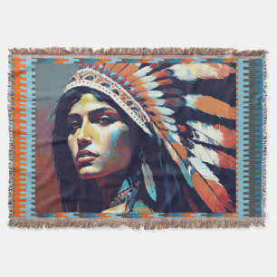 Native American Warrior Princess Filt