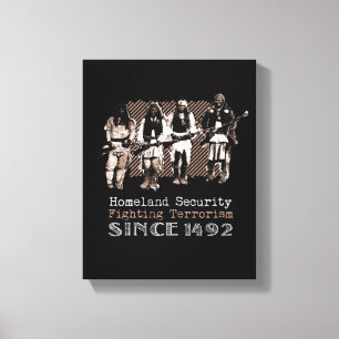 Native American Warriors Apache Tribe History Gift Canvastryck