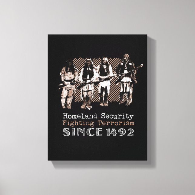 Native American Warriors Apache Tribe History Gift Canvastryck (Framsida)