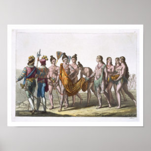 Native American Widows närmar sig sin chef för Pe Poster