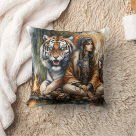 Native American Woman by River Tiger Kudde