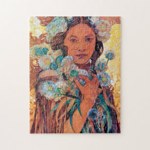 Native American Woman, Mucha Pussel