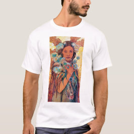 Native American Woman, Mucha T Shirt