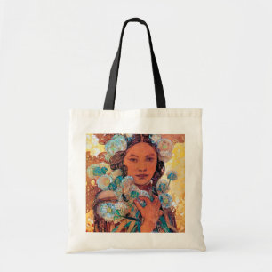 Native American Woman, Mucha Tygkasse